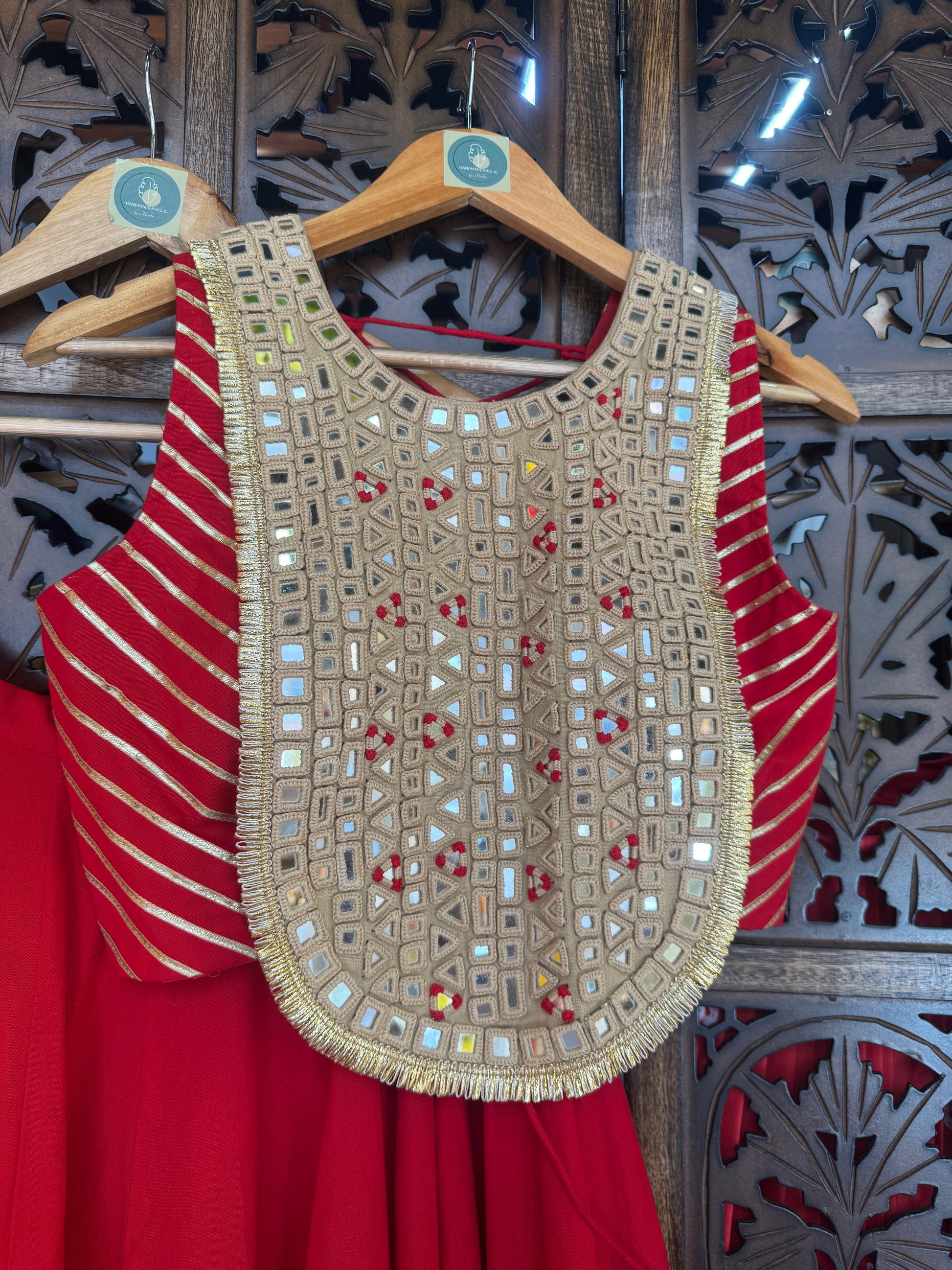 RED MIRROR BLOUSE '25 HANDMADEAHOLIC BY MISHKA