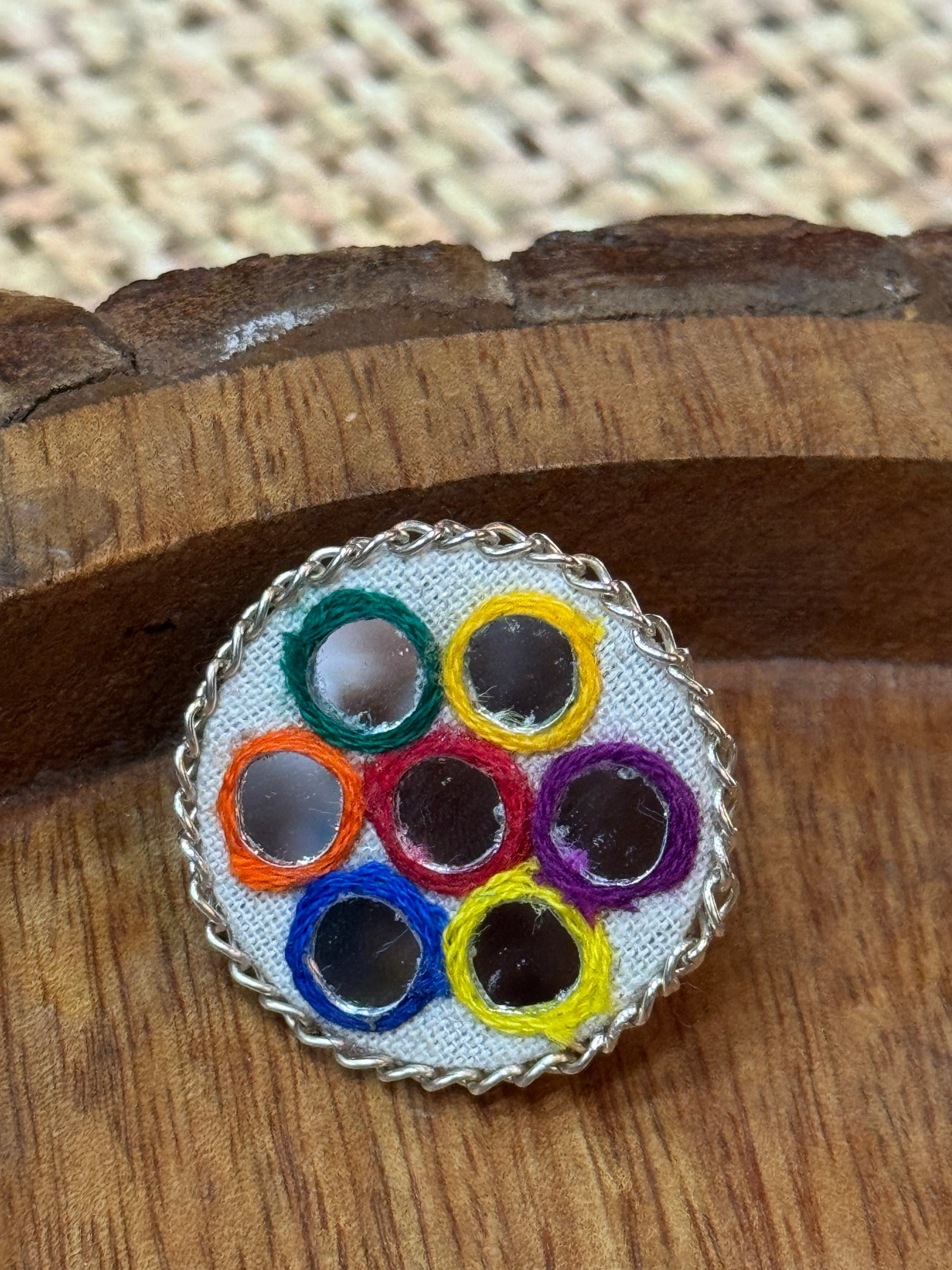 OFF WHITE MULTI MIRROR RING HANDMADEAHOLIC BY MISHKA