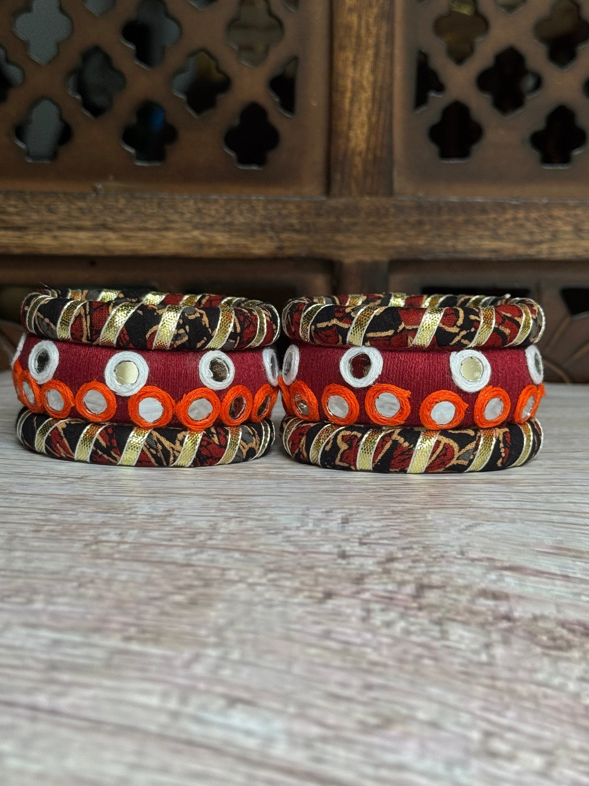 AJARAKH BLACK BANGLE HANDMADEAHOLIC BY MISHKA