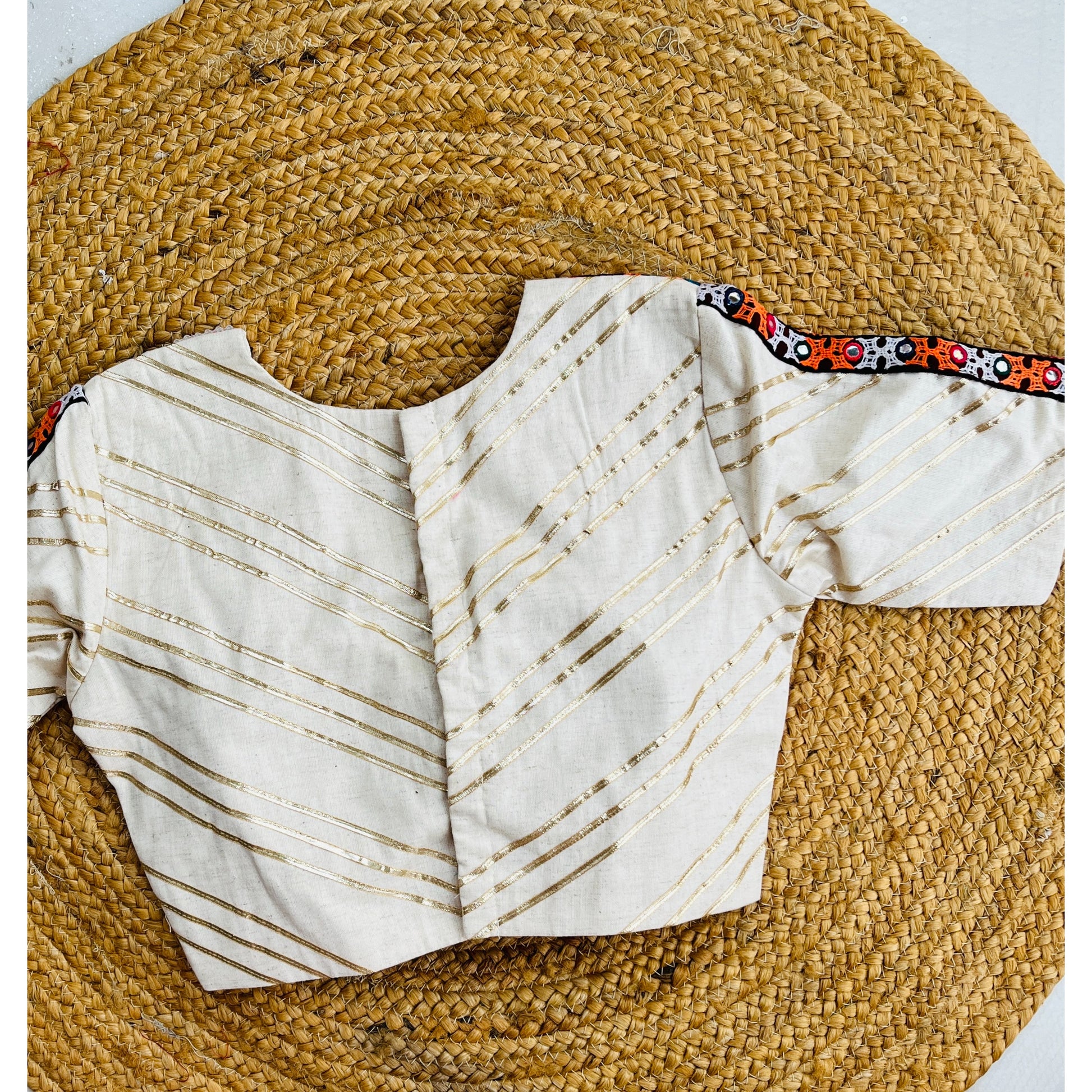 OFF WHITE BANAJARA BLOUSE HANDMADEAHOLIC BY MISHKA