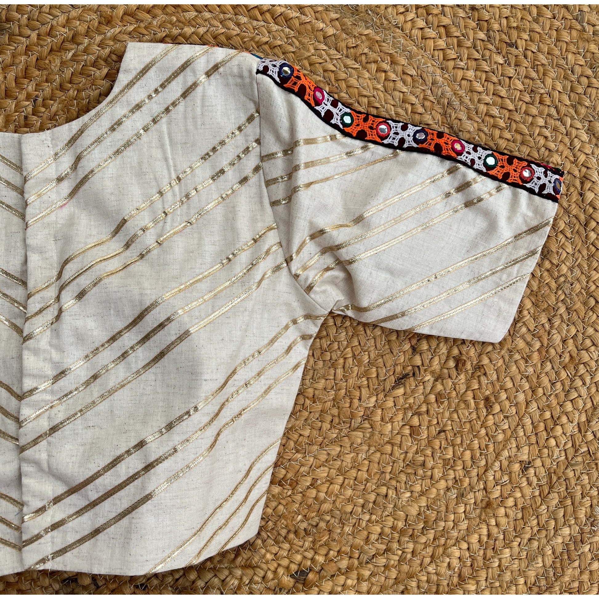 OFF WHITE BANAJARA BLOUSE HANDMADEAHOLIC BY MISHKA