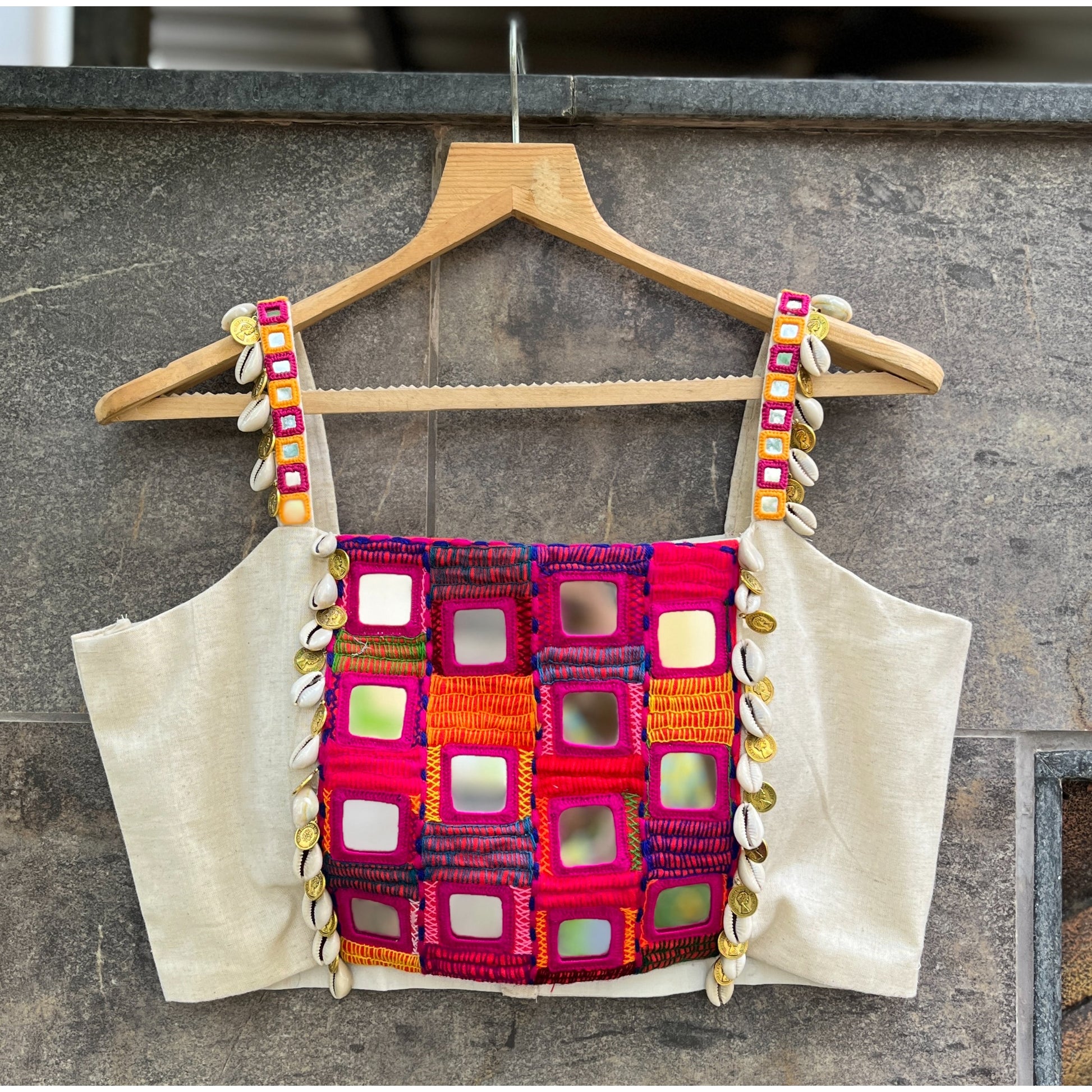 OFF WHITE AFGHANI BLOUSE HANDMADEAHOLIC BY MISHKA