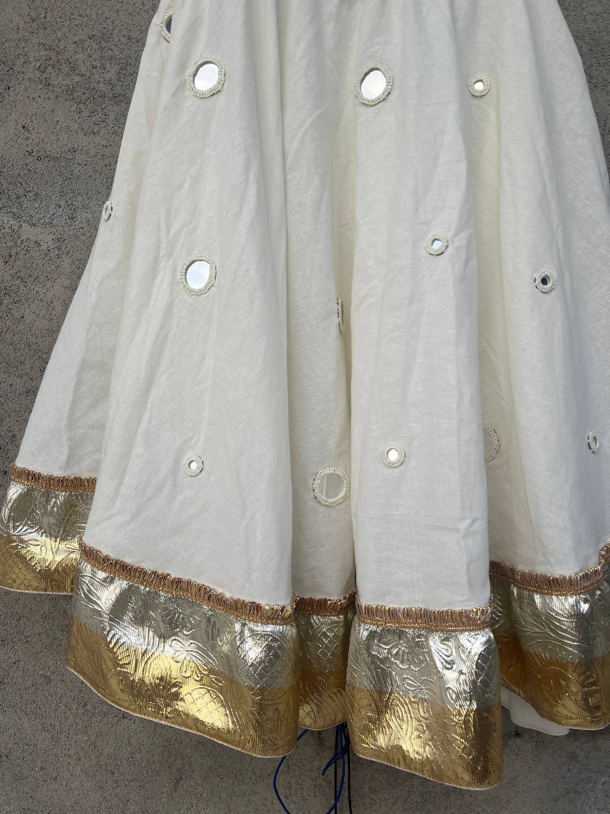 OFF WHITE MIRROR KIDS SKIRT - handmadeaholicmishka
