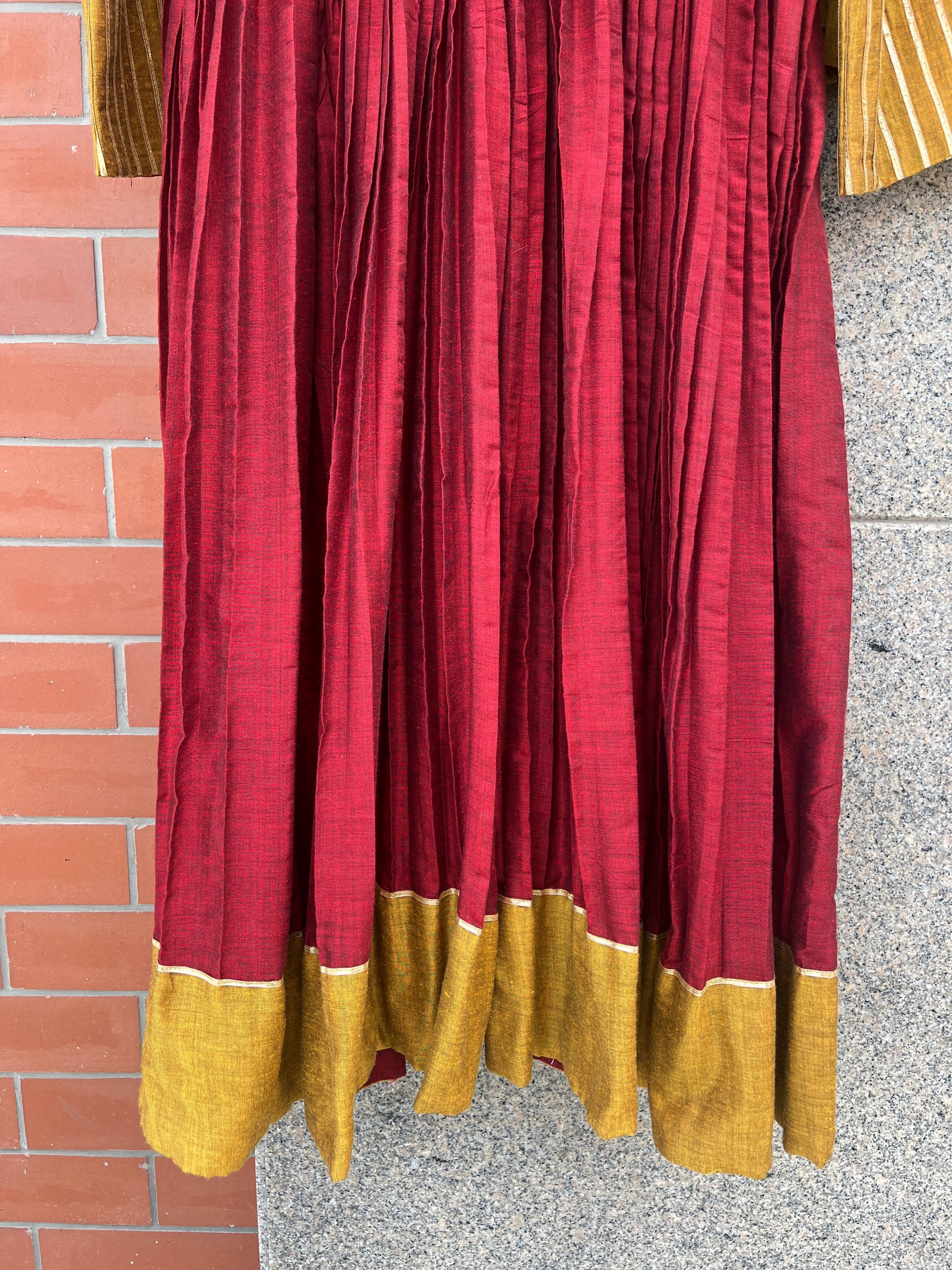 MARRON AND MUSTRAD ANARKALI SUIT SET FOR WOMEN - handmadeaholicmishka