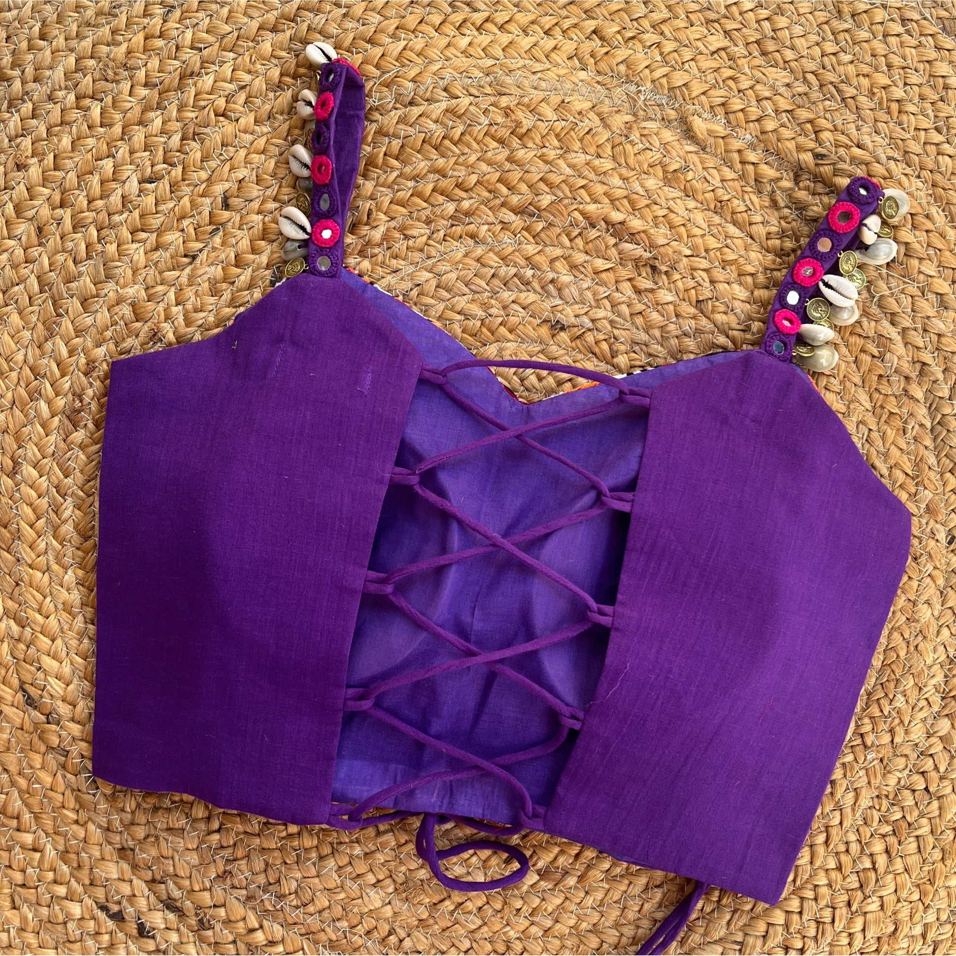 PURPLE BANJARA BLOUSE HANDMADEAHOLIC BY MISHKA