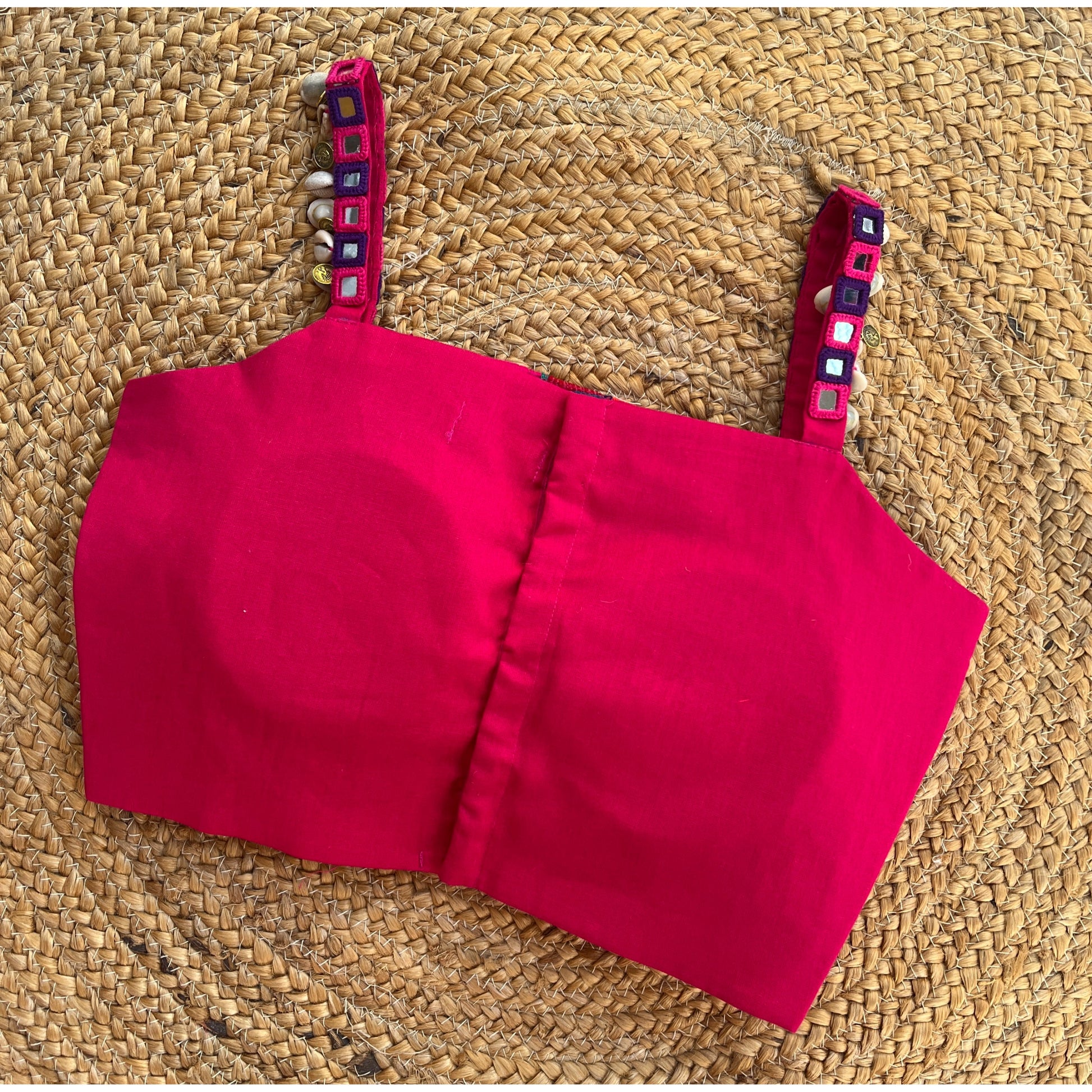 PINK AFGHANI SPAGHETTI BLOUSE HANDMADEAHOLIC BY MISHKA