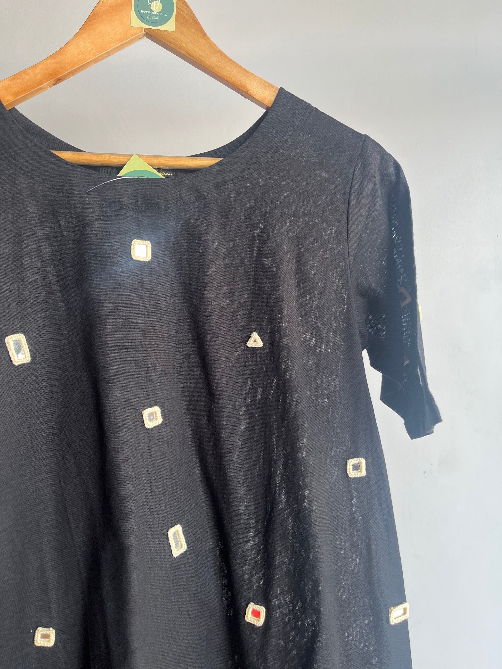 BLACK MIRROR A-LINE KURTIES HANDMADEAHOLIC BY MISHKA