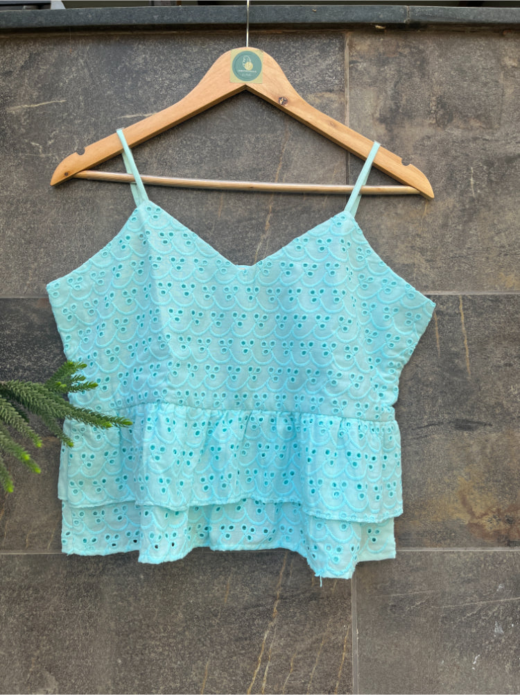 LIGTH BLUE CAMI TOP HANDMADEAHOLIC BY MISHKA