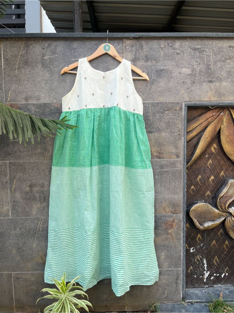 LIGTH GREEN STRIPE KURTIES HANDMADEAHOLIC BY MISHKA