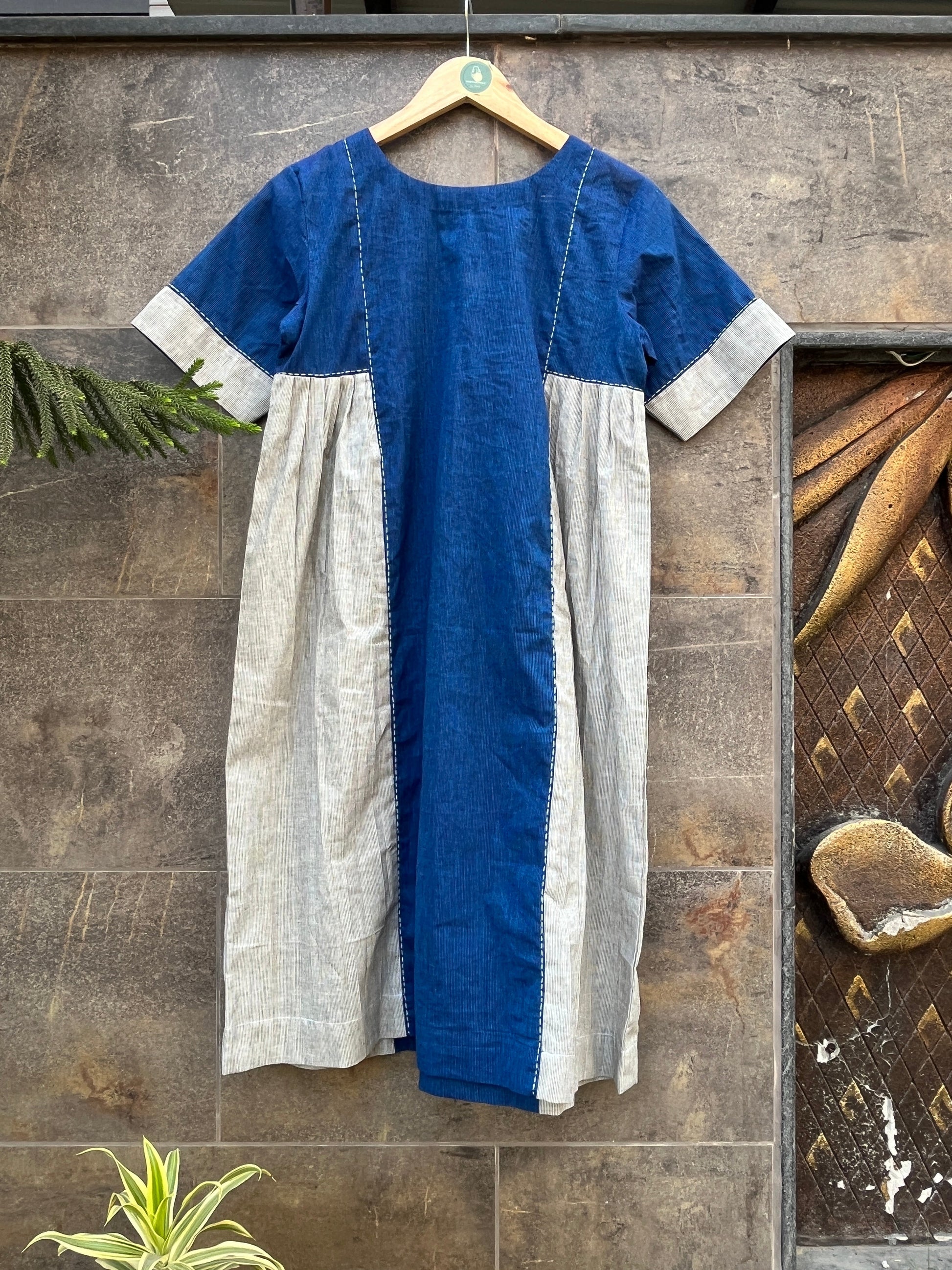 BLUE & WHITE COTTON KURTIES HANDMADEAHOLIC BY MISHKA