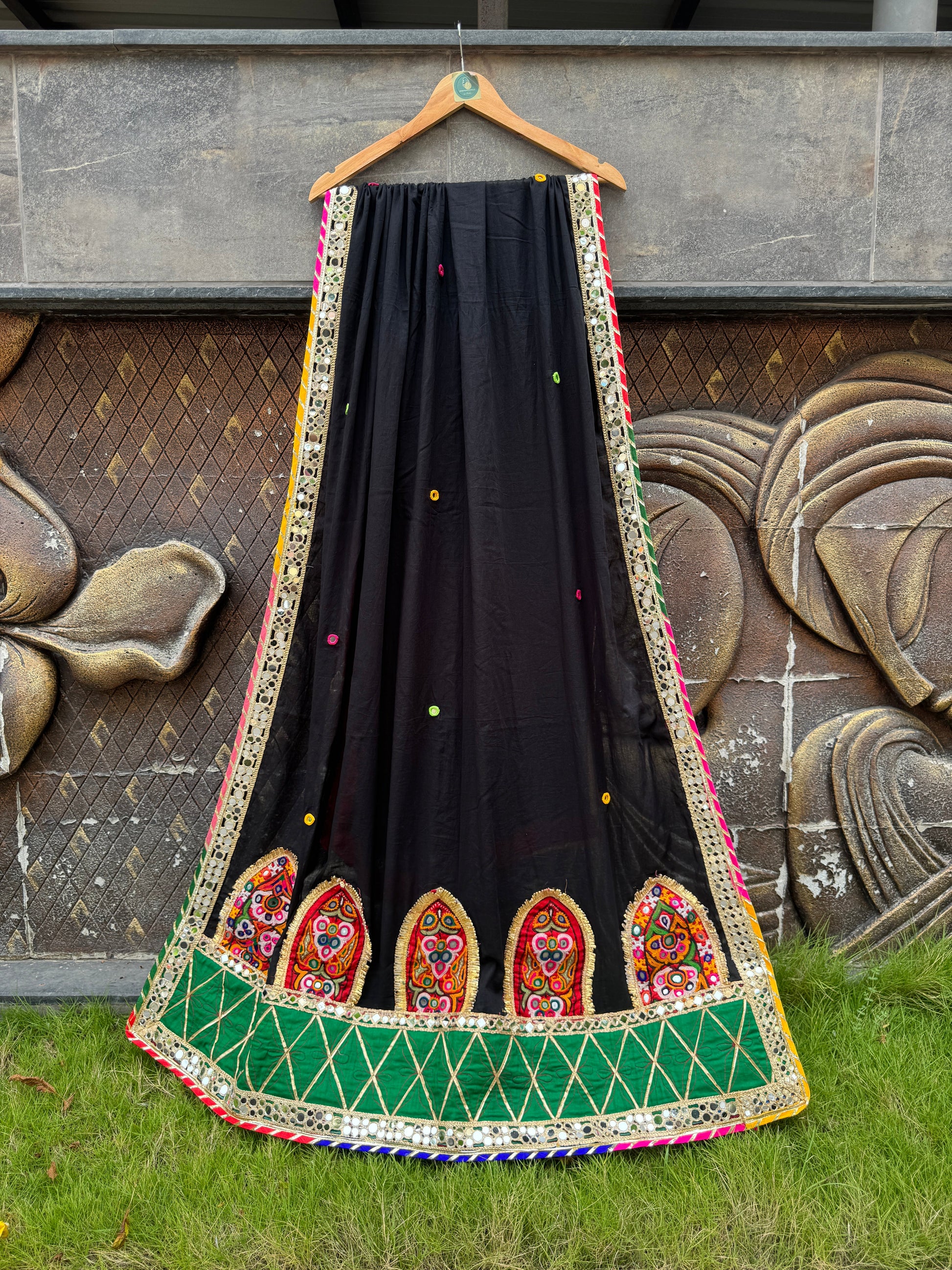 Black Varajana Dupatta – 2 HANDMADEAHOLIC BY MISHKA
