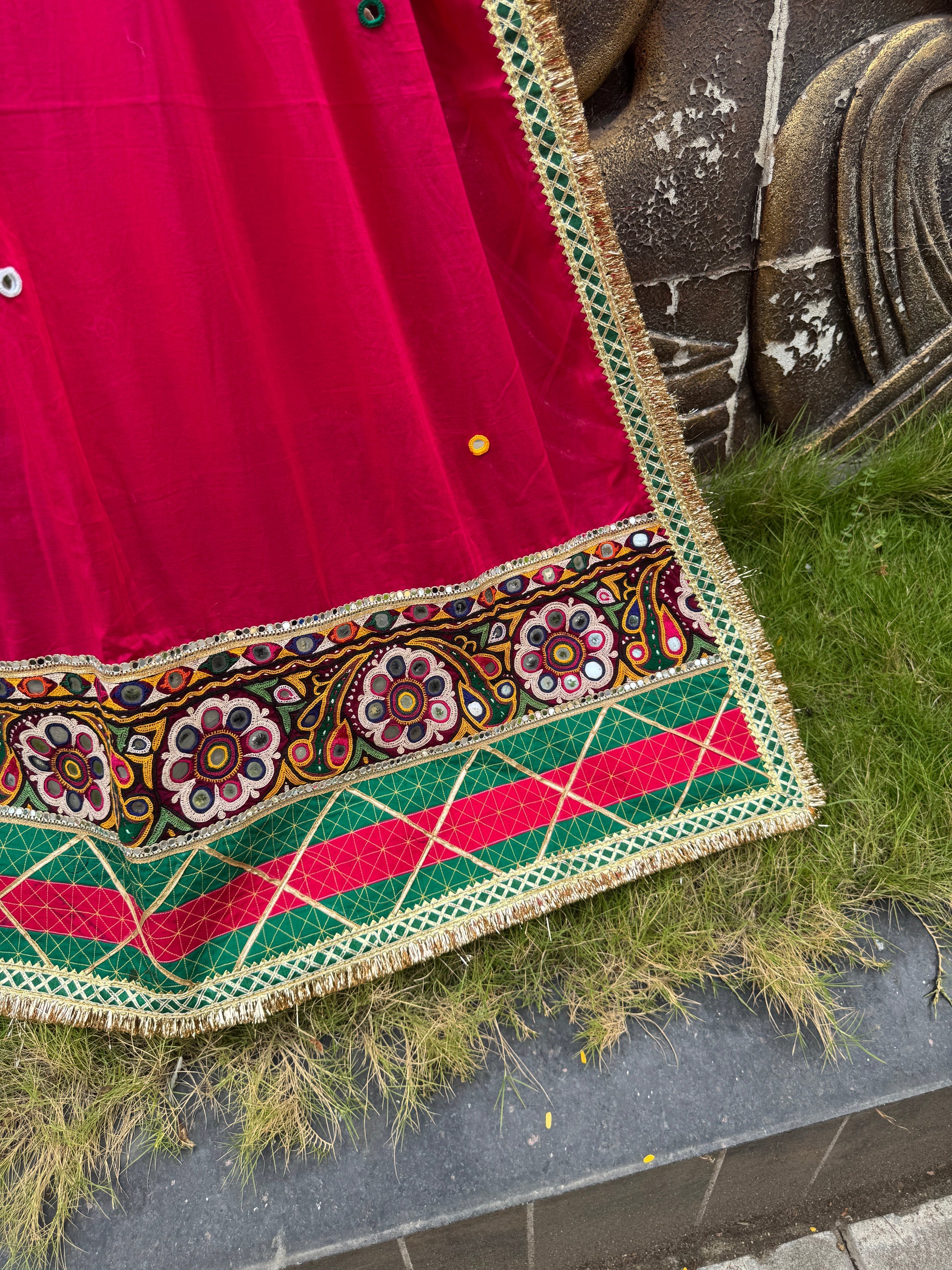 Rani Pink Varajana Dupatta HANDMADEAHOLIC BY MISHKA
