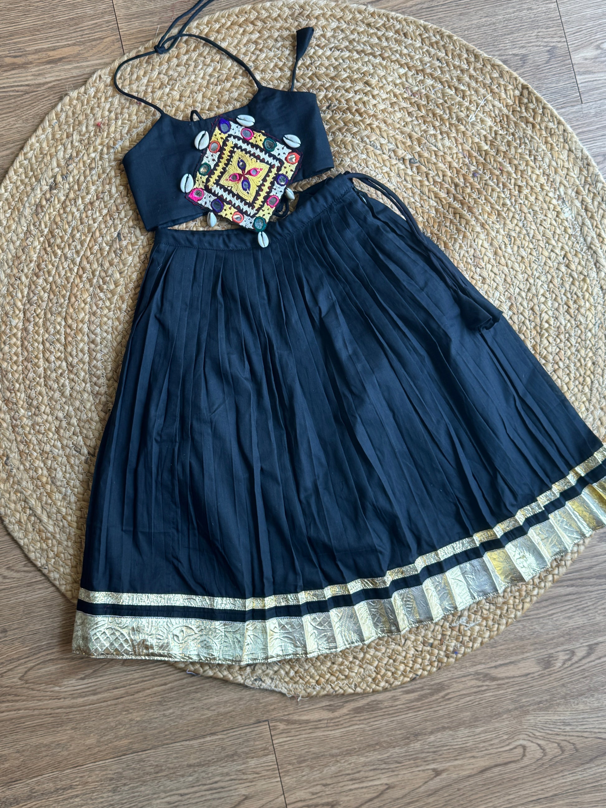 BLACK MAHI KIDS CHOLI HANDMADEAHOLIC BY MISHKA
