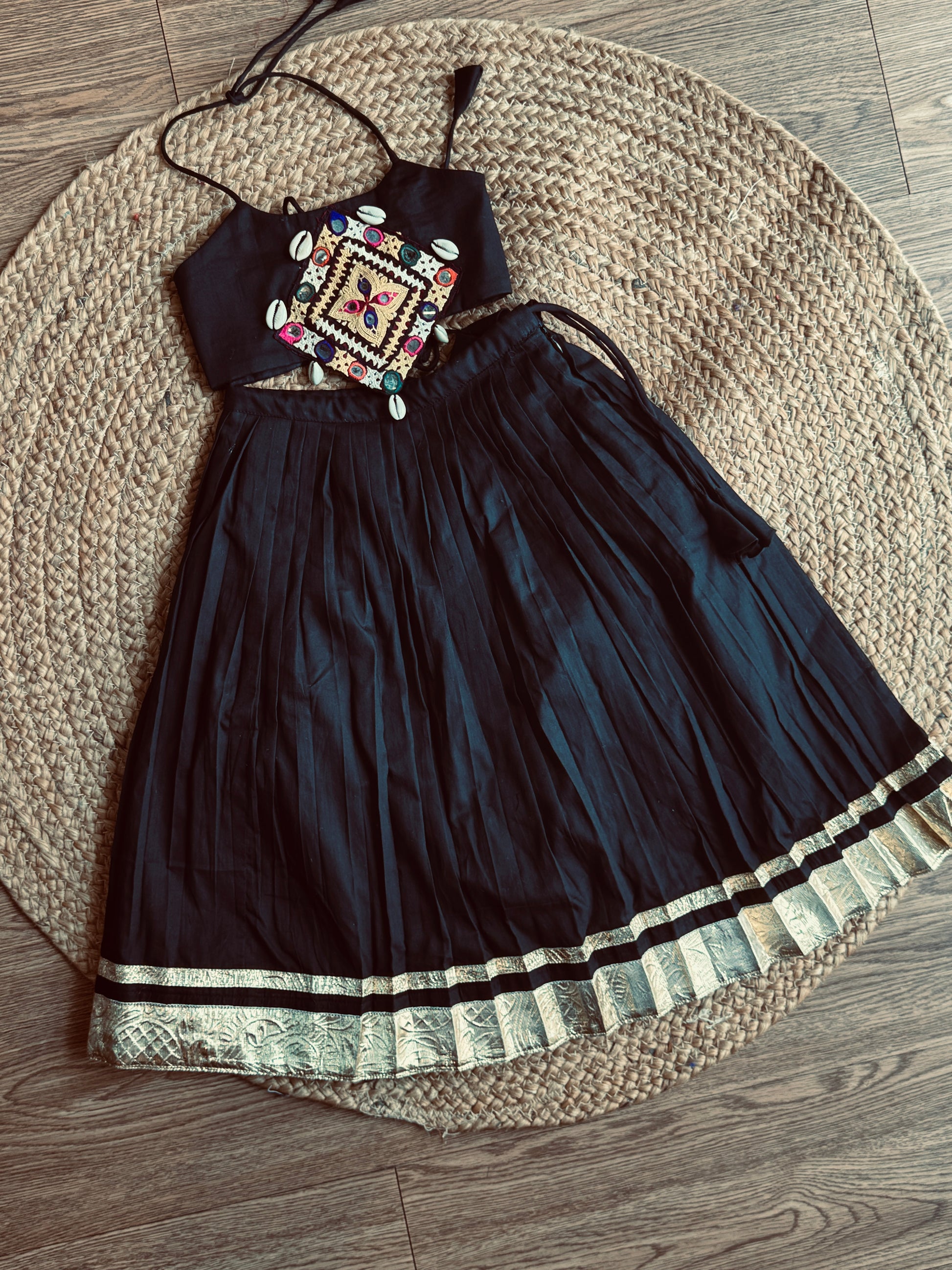 BLACK MAHI KIDS CHOLI HANDMADEAHOLIC BY MISHKA