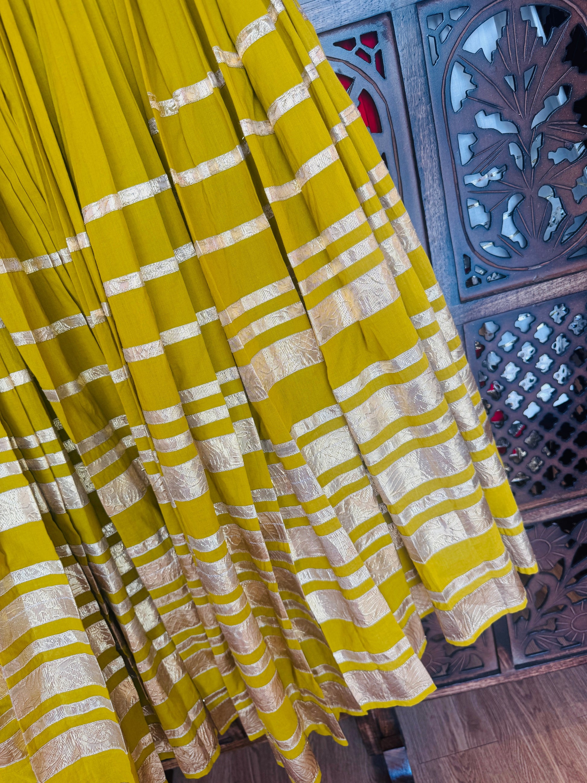 MUSTARD LAMPI SKIRT RAAS'25 HANDMADEAHOLIC BY MISHKA