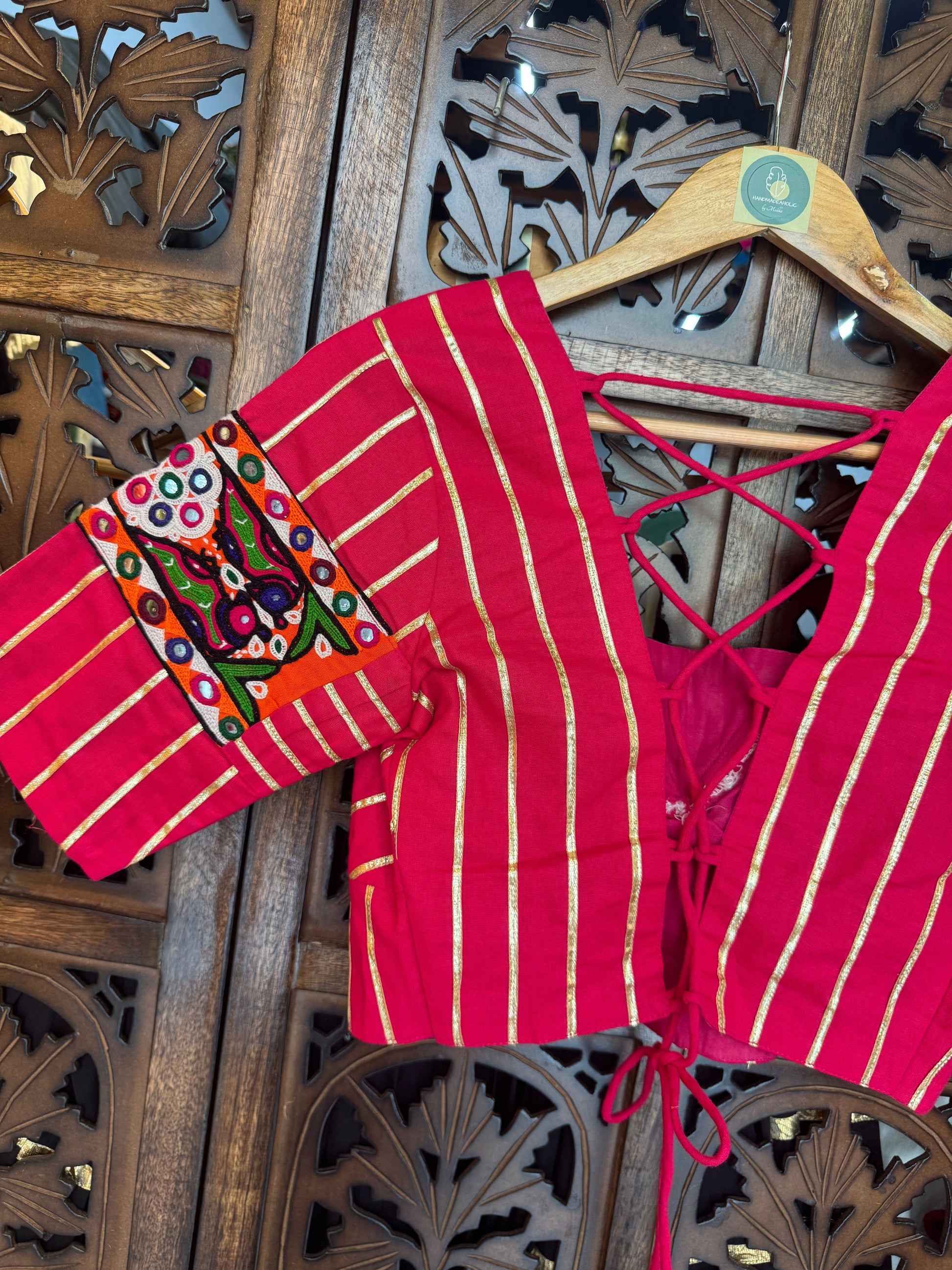 PINK BANJARA BLOUSE HANDMADEAHOLIC BY MISHKA