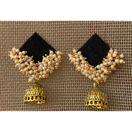 BLACK GHUNGHROO EARRING HANDMADEAHOLIC BY MISHKA