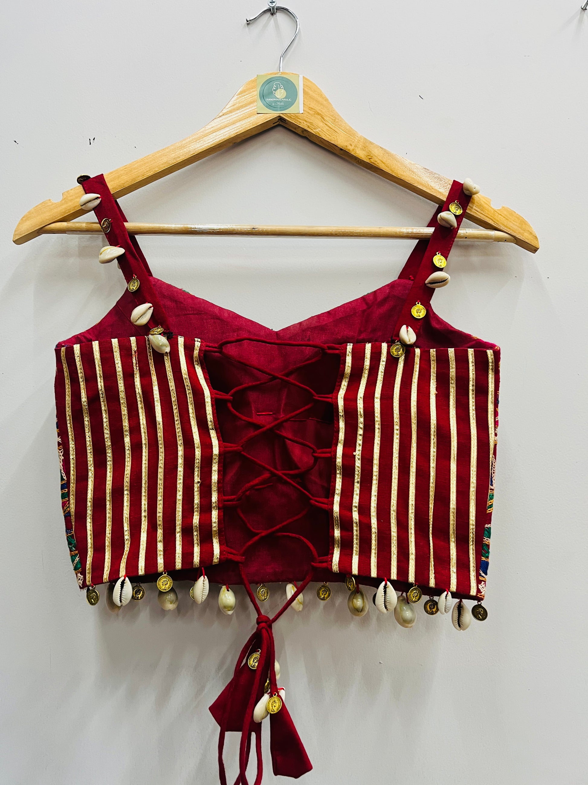 MULTI SPAGHETTI KUTCHI BLOUSE HANDMADEAHOLIC BY MISHKA