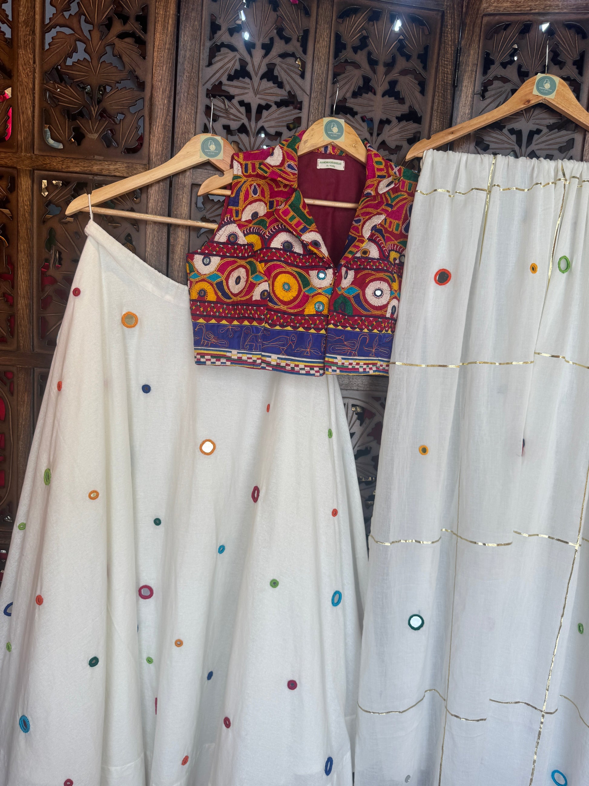 GAMTHI CHANIYA CHOLI RAAS'25 HANDMADEAHOLIC BY MISHKA