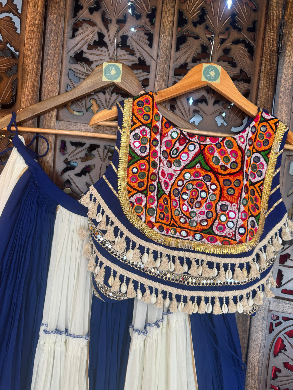 BLUE GAMTHI  BLOUSE '25 HANDMADEAHOLIC BY MISHKA