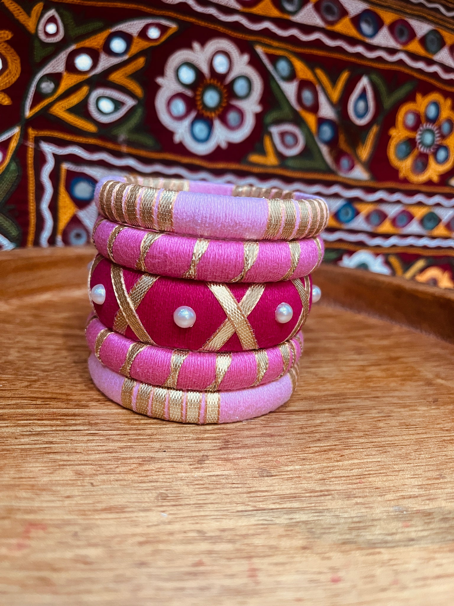 GULABO BANGLE SET HANDMADEAHOLIC BY MISHKA