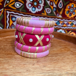 GULABO BANGLE SET HANDMADEAHOLIC BY MISHKA