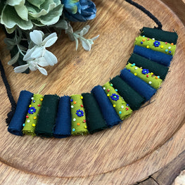 GREEN & BLUE POTALI NECKLACE HANDMADEAHOLIC BY MISHKA