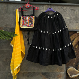 BLACK BANJARA KIDS CHOLI HANDMADEAHOLIC BY MISHKA