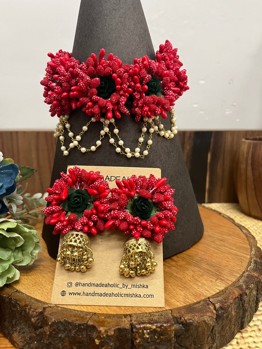 GULABO FLOWER NECKLACE HANDMADEAHOLIC BY MISHKA
