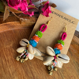 BANJARA  COWRIE EARRING HANDMADEAHOLIC BY MISHKA