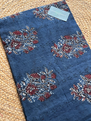 HAKOBA HANDBLOCK AJRAKH COTTON FABRIC