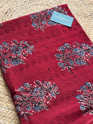 HAKOBA HANDBLOCK AJRAKH COTTON FABRIC