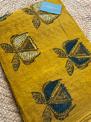 HAKOBA HANDBLOCK AJRAKH COTTON FABRIC