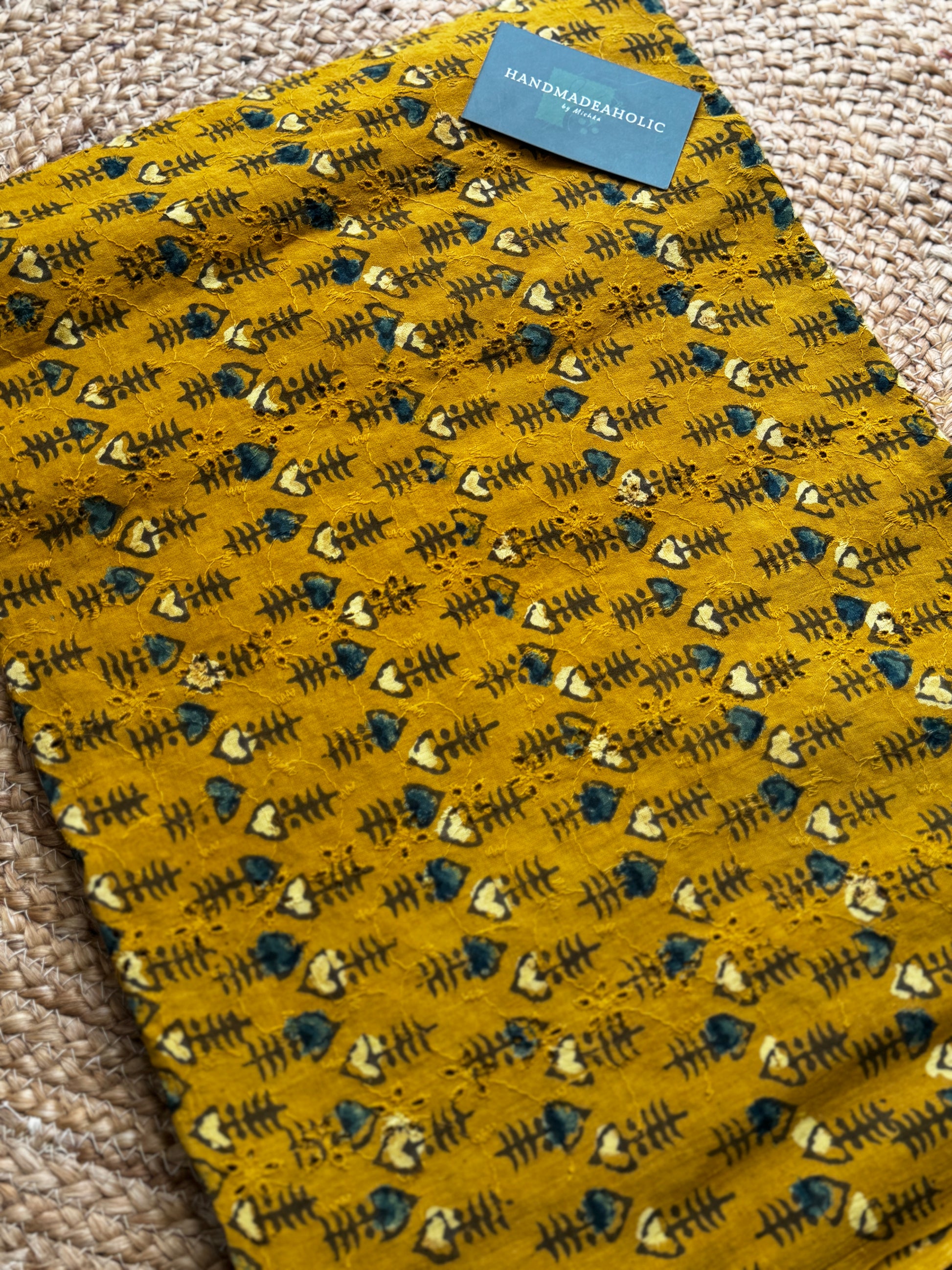 HAKOBA HANDBLOCK AJRAKH COTTON FABRIC