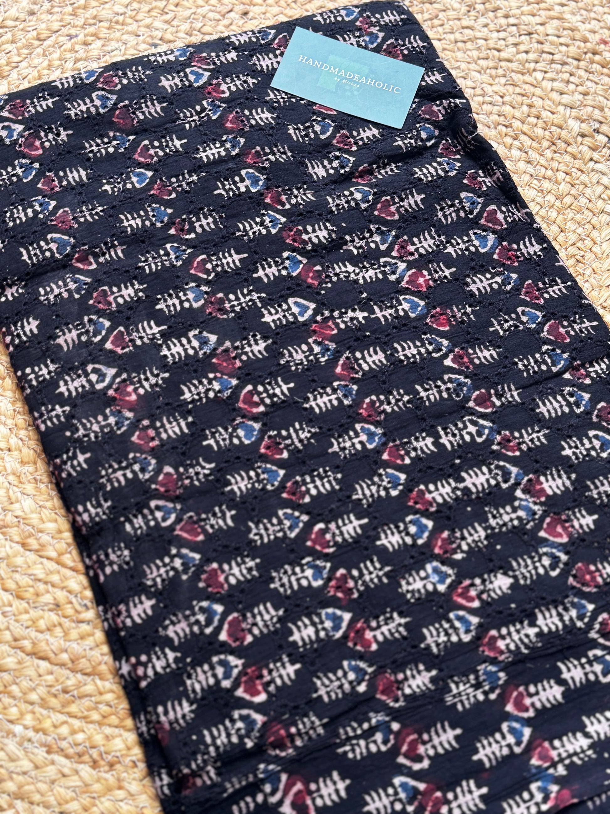 HAKOBA HANDBLOCK AJRAKH COTTON FABRIC