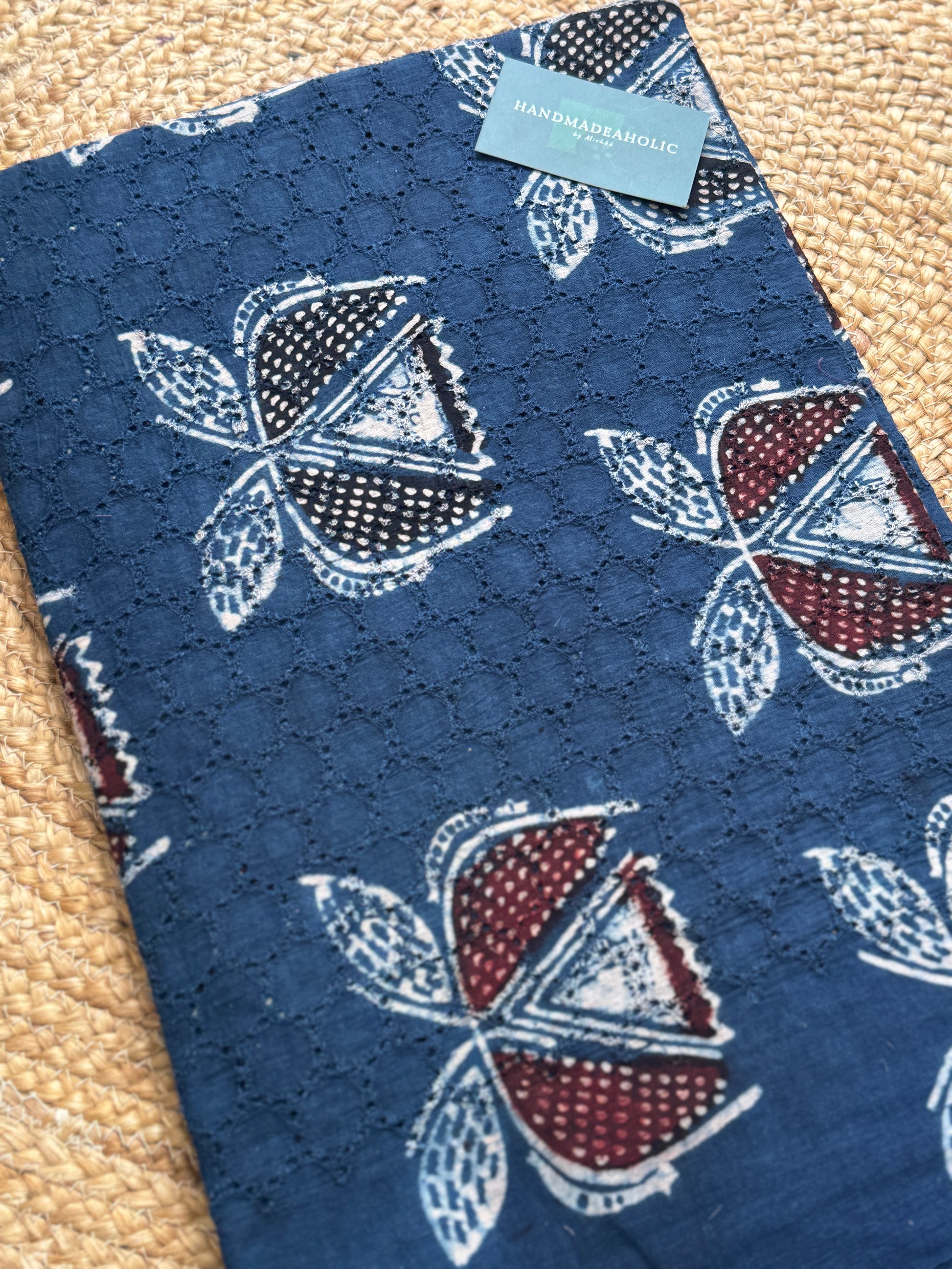 HAKOBA HANDBLOCK AJRAKH COTTON FABRIC