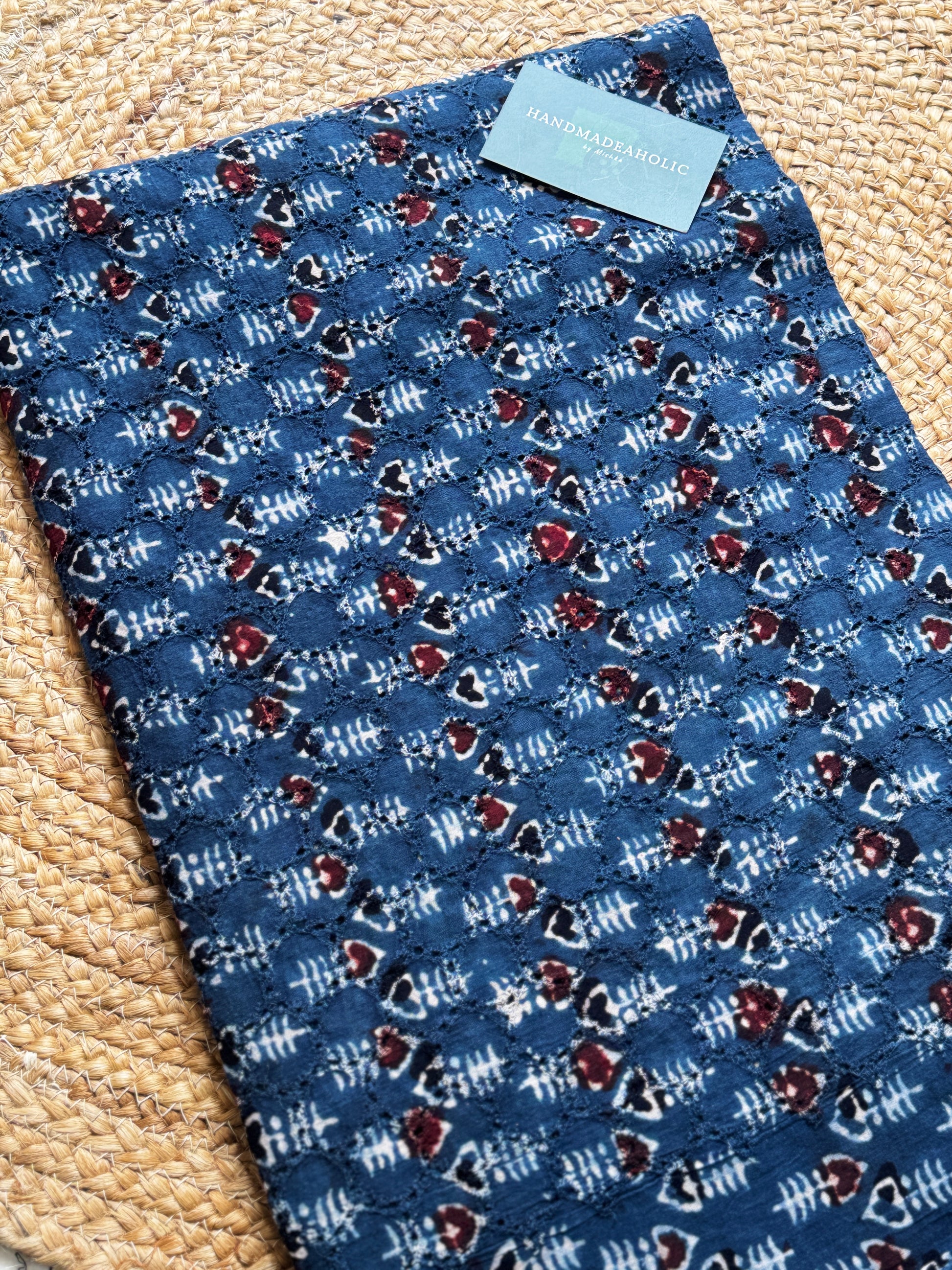 HAKOBA HANDBLOCK AJRAKH COTTON FABRIC