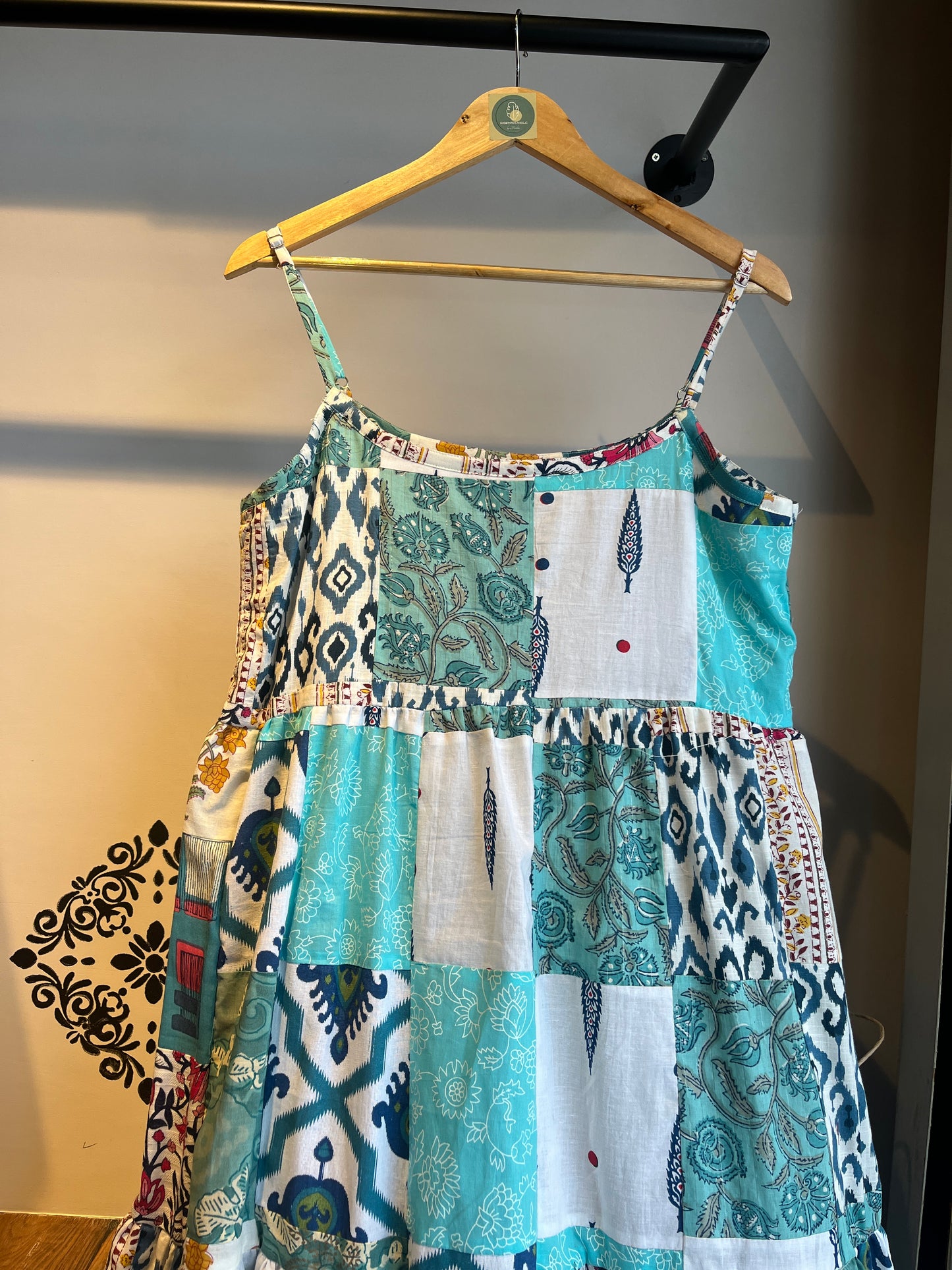 PATCH BLUE DRESS HANDMADEAHOLIC BY MISHKA