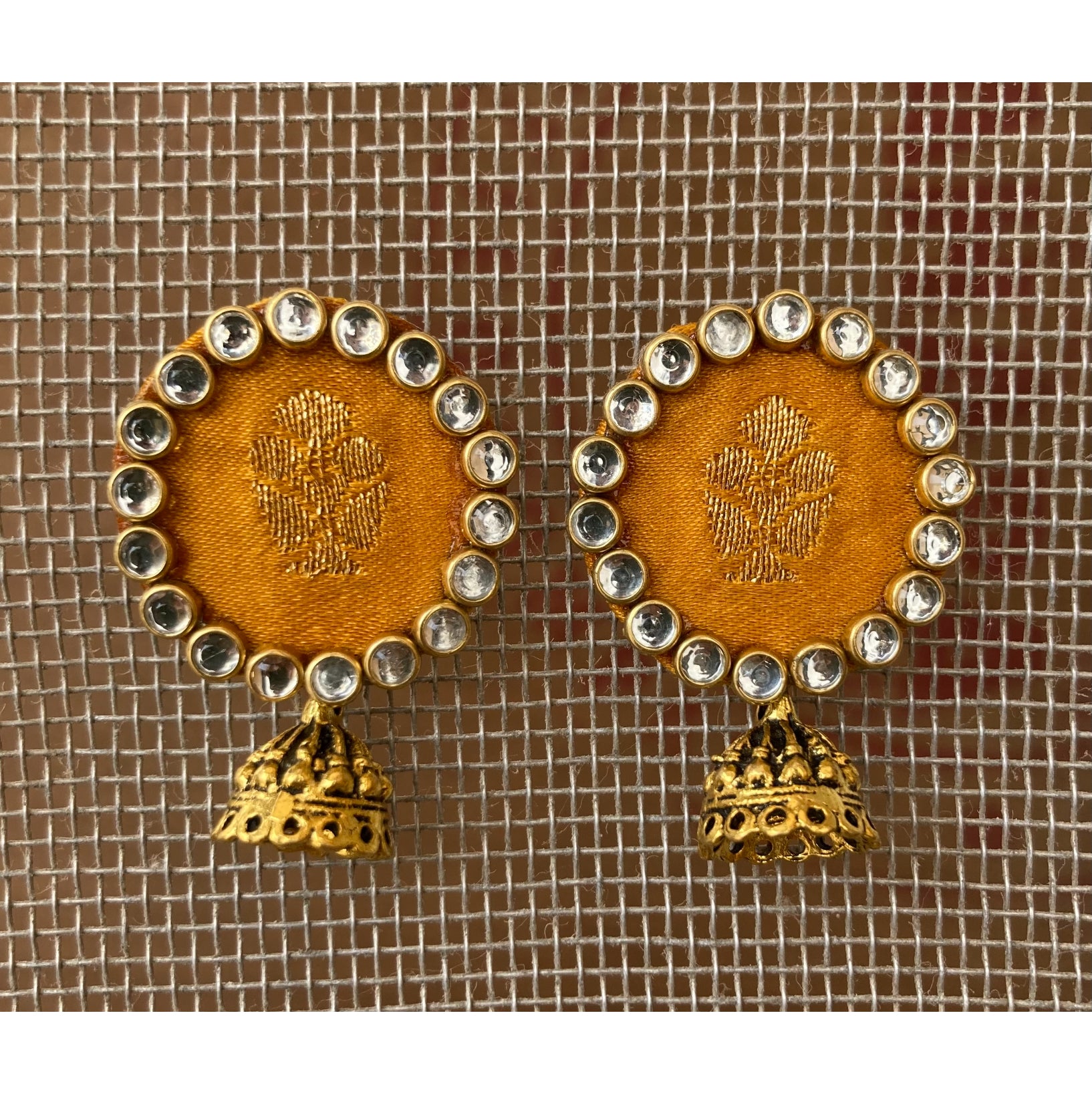 YELLOW KUNDAN EARRING HANDMADEAHOLIC BY MISHKA