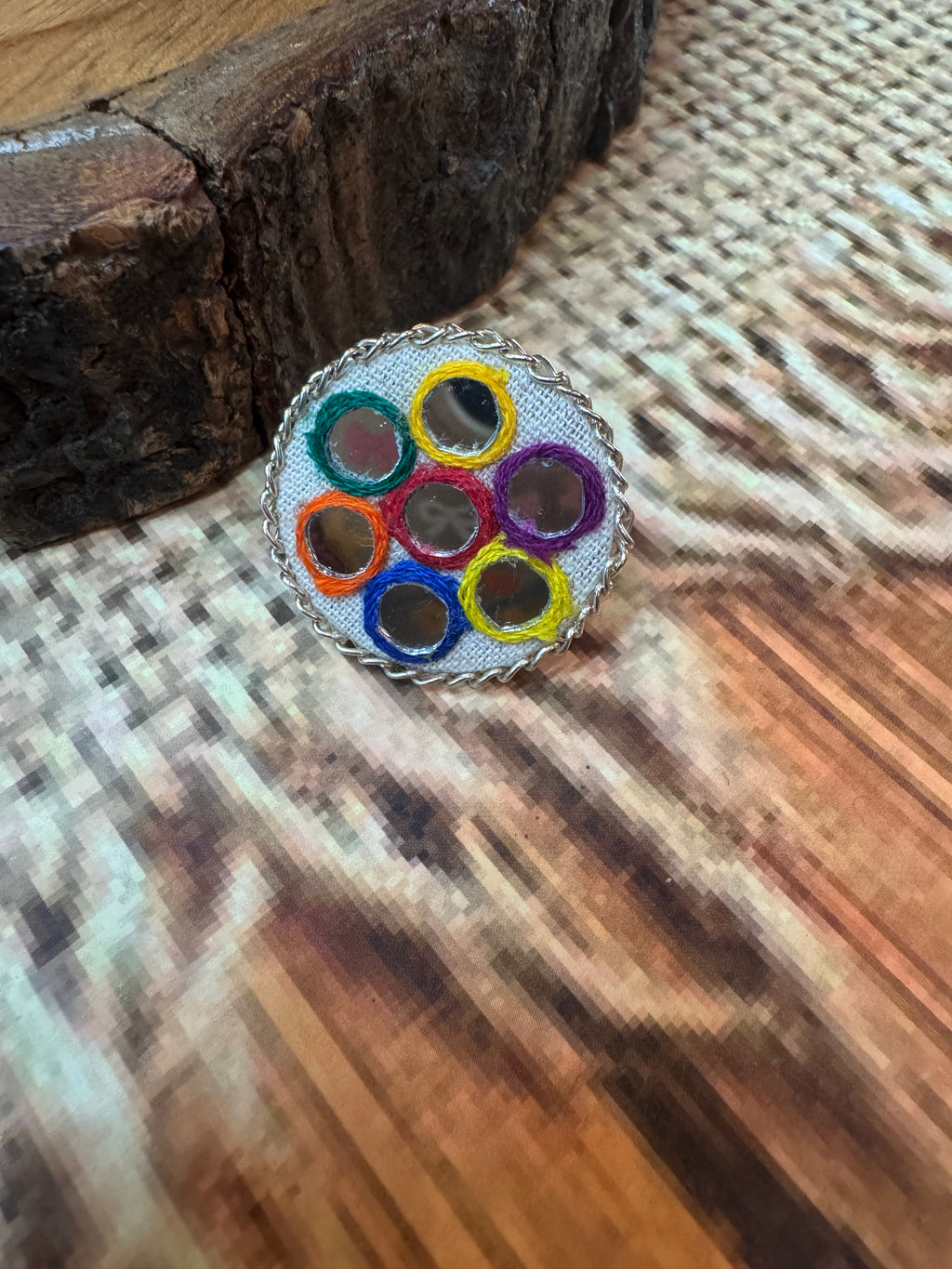 OFF WHITE MULTI MIRROR RING HANDMADEAHOLIC BY MISHKA