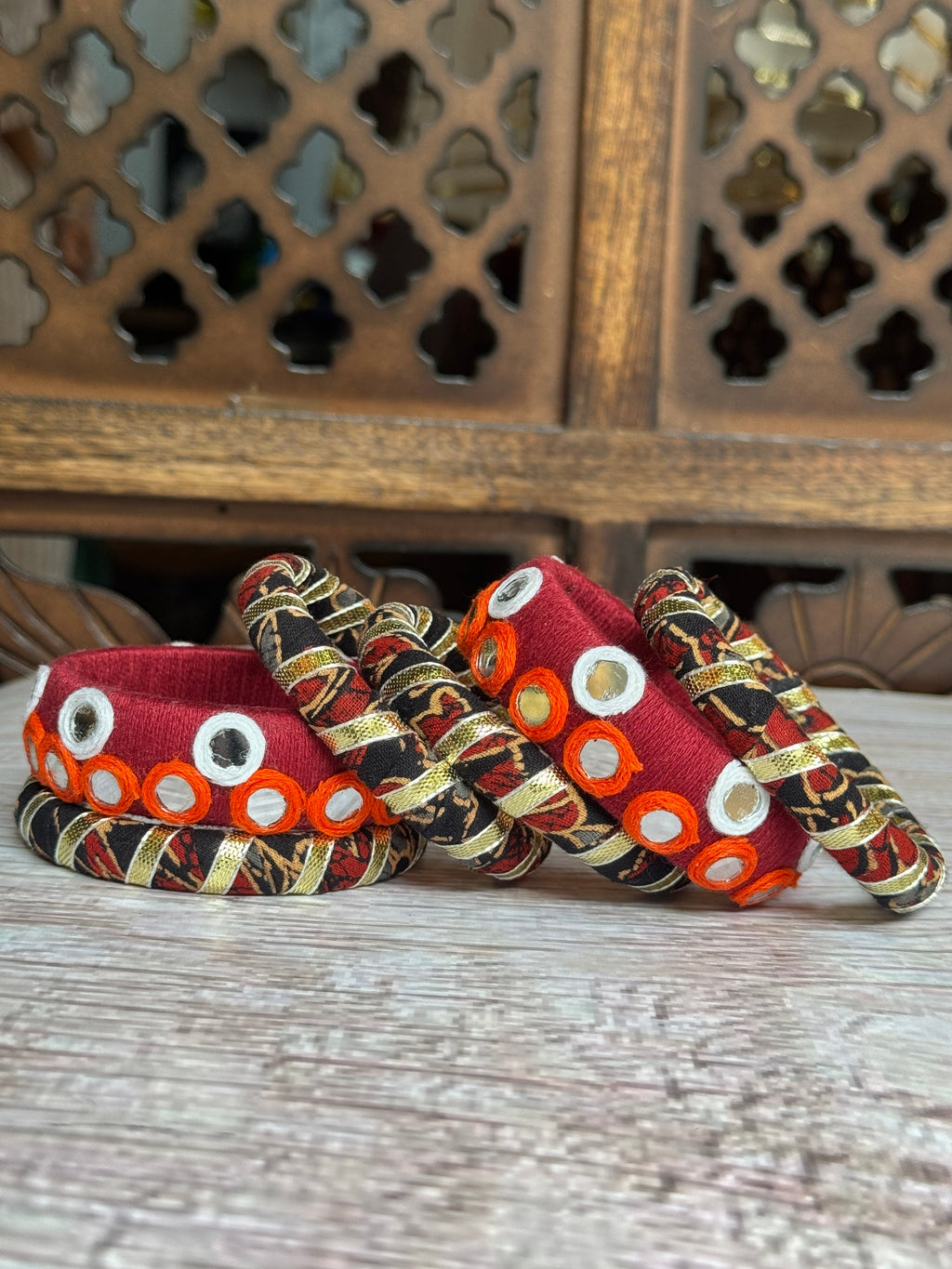 AJARAKH BLACK BANGLE HANDMADEAHOLIC BY MISHKA