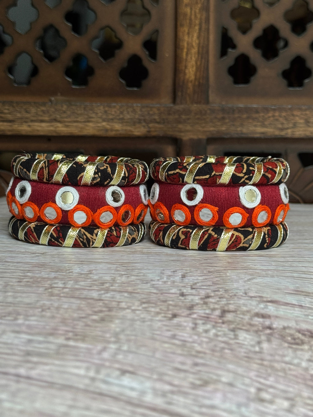 AJARAKH BLACK BANGLE HANDMADEAHOLIC BY MISHKA