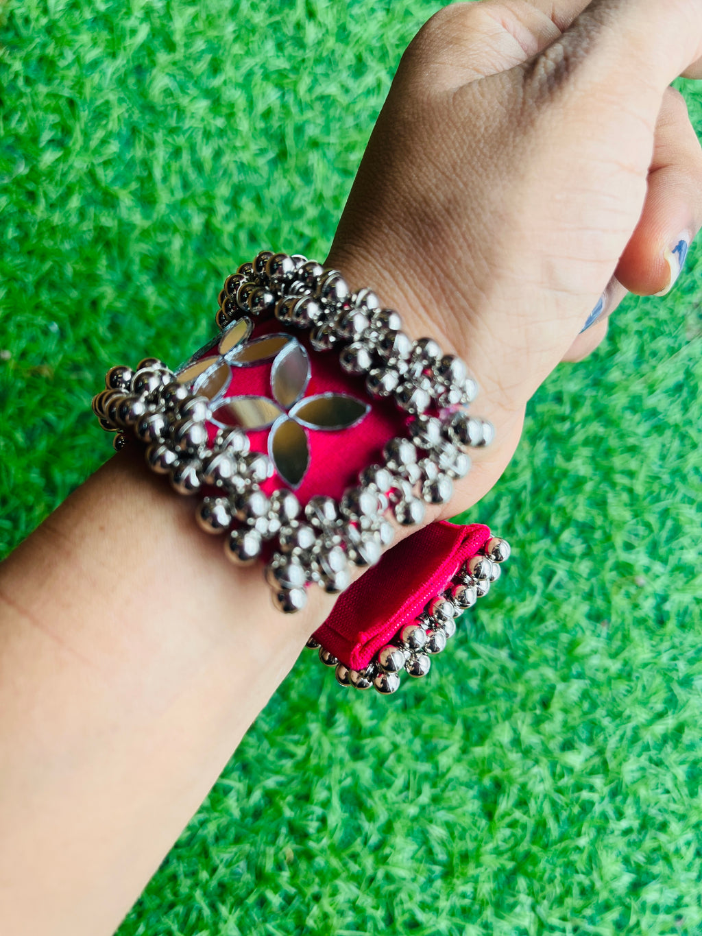 Pink Mirror Hand Cuffs