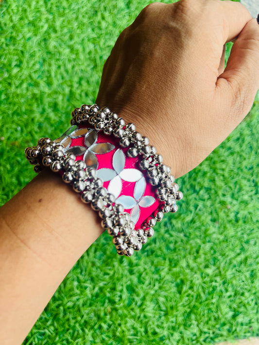 Pink Mirror Hand Cuffs