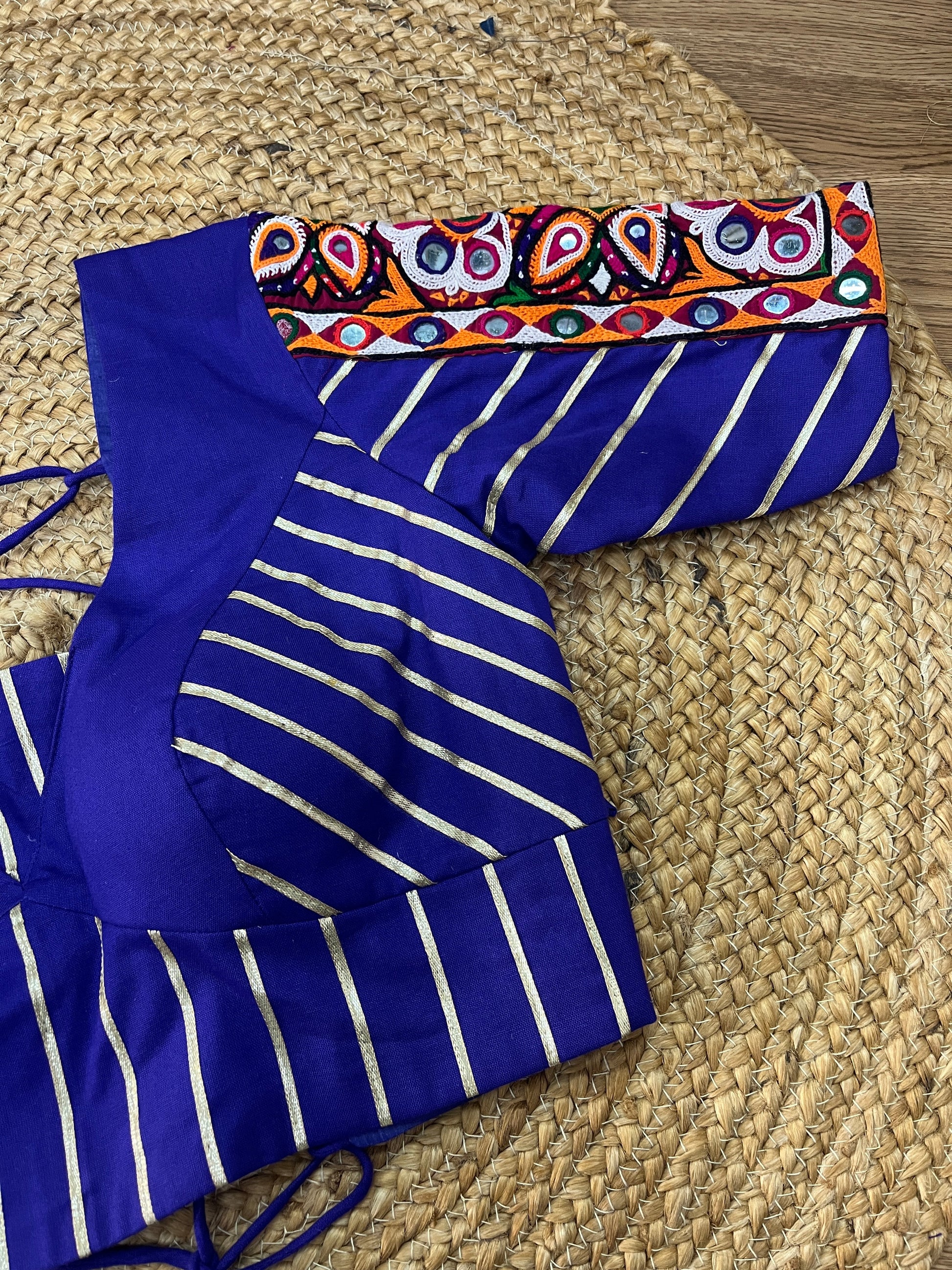 ROYAL BLUE BANJARA BLOUSE HANDMADEAHOLIC BY MISHKA