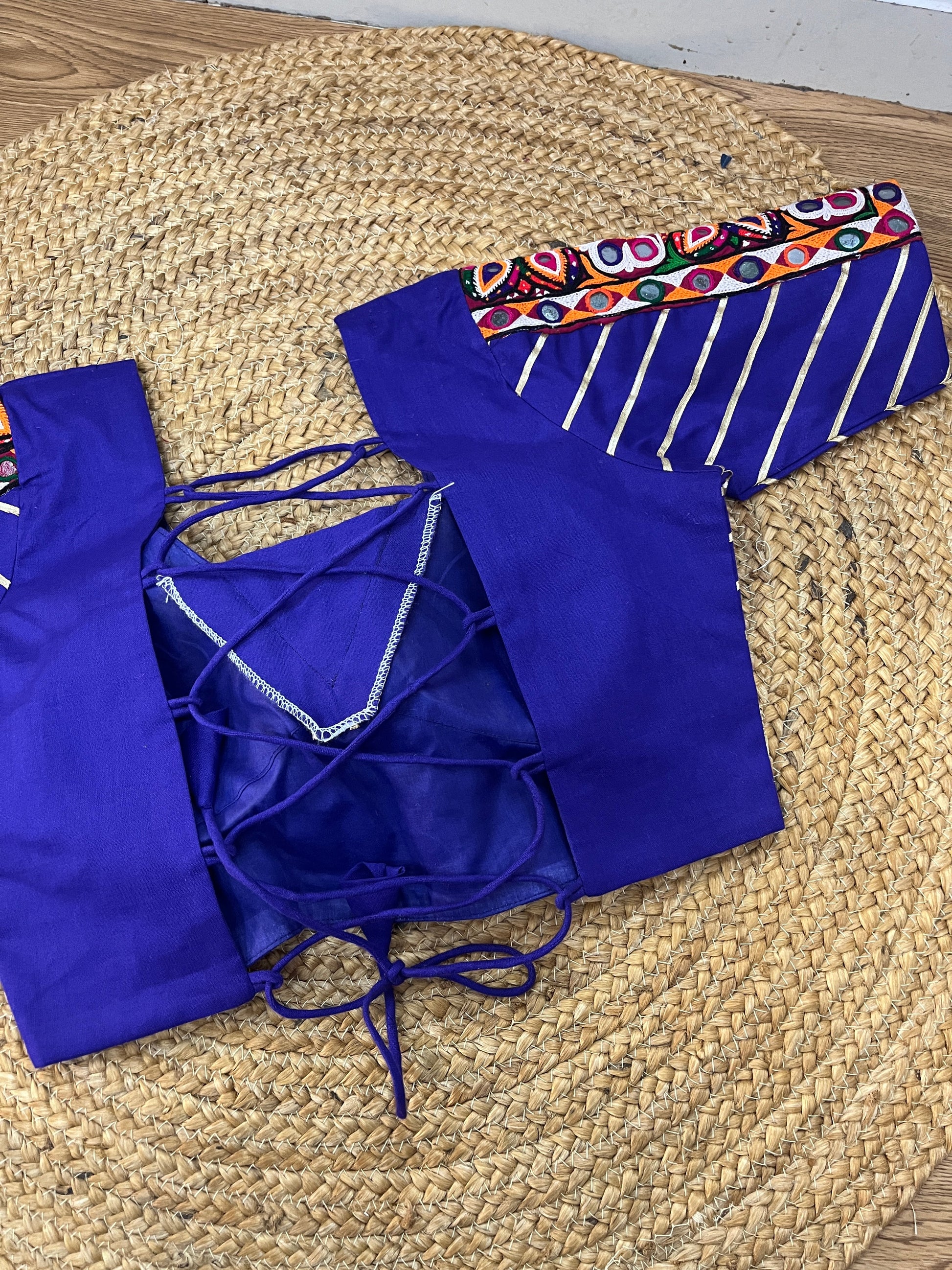 ROYAL BLUE BANJARA BLOUSE HANDMADEAHOLIC BY MISHKA