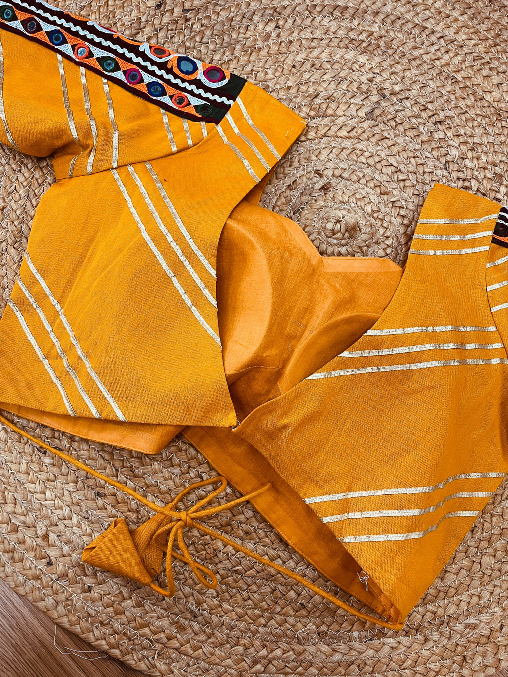 MUSTARD BANJARA BLOUSE HANDMADEAHOLIC BY MISHKA
