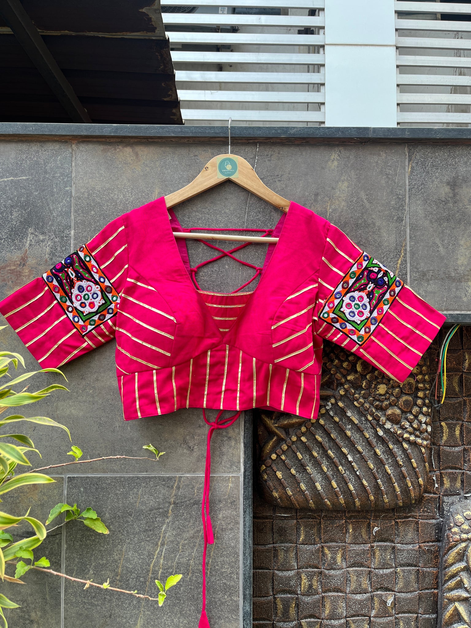 PINK BANJARA BLOUSE HANDMADEAHOLIC BY MISHKA