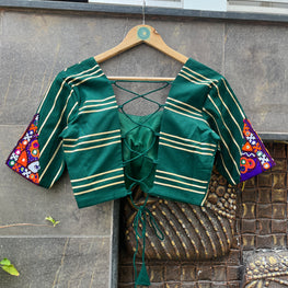 GREEN BANJARA BLOUSE HANDMADEAHOLIC BY MISHKA