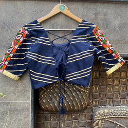 NAVY BLUE BANJARA BLOUSE HANDMADEAHOLIC BY MISHKA